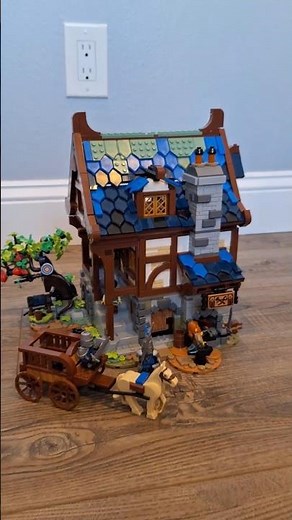Lego Medieval Blacksmith Modular showcase #lego #legocastle #shorts