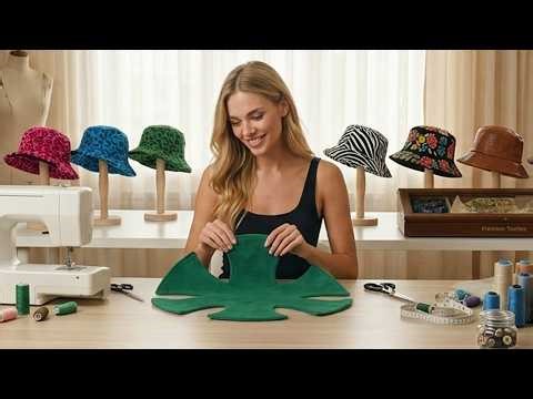 Super Simple & Trendy! DIY Bucket Hat | No Pattern Required