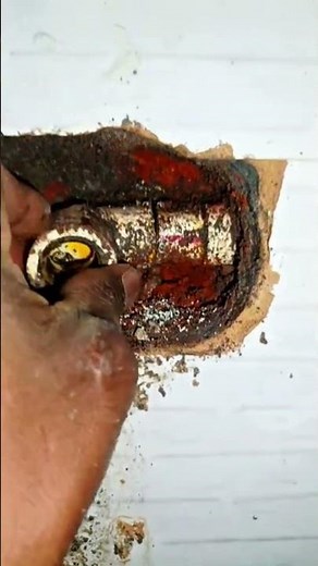 #Repairing a broken elbow joint inside the wall #Broken #Cracked #Leaking🙏🙏