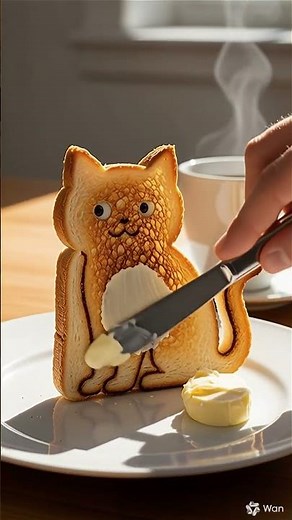 AI Wonder: Another Golden Kitty Toast🐱🍞✨🧈