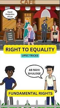 Easy trick for Equality Before Law and Equal Protection of Laws | Right to Equality #shorts #upsc