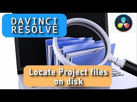 How to locate project files on the disk ? | Davinci Resolve 17 Tutorial