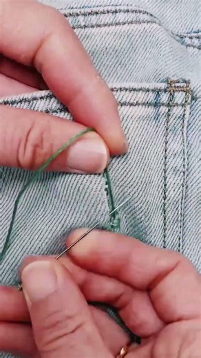 tightly wrap your thread back around those loops to create a durable textured
