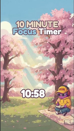 10 min cozy nature classroom timer