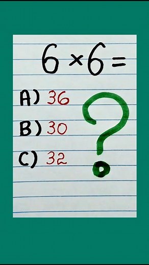 🌟 TESTE SEUS CONHECIMENTOS: Quanto é 6 x 6 ? #6ºano