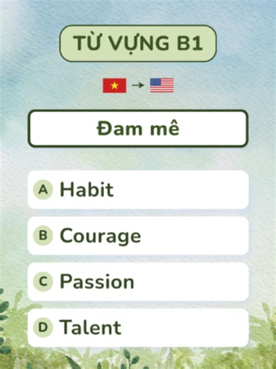 Từ vựng B1 chủ đề Feelings – Test nhanh mỗi ngày