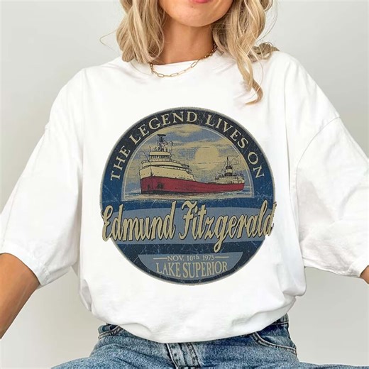 The Wreck of the Edmund Fitzgerald, Never Forget Shirt, Edmund Fitzgerald Comfort Colors Shirt - November 10th 1975 - Etsy