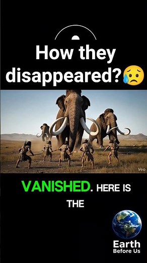 did you know how mammoths disappeared?🧐#shorts
