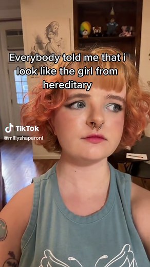 The day people stop saying I look like the girl from hereditary will be the day I’ll stop making tiktoks about it ##greenscreen