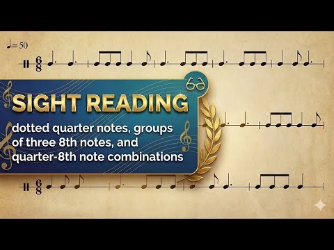 🎵 Reading Rhythm Patterns in 6/8 Meter | Rhythm Reading Exercise