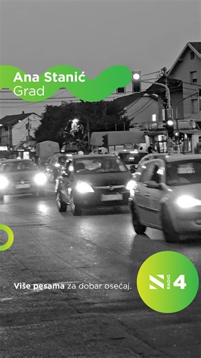 Ovaj grad je noćas Probuđen za nas...'' 🌃💚 Slušaj Anu Stanić na #RadioS4. 😊 | Radio S4