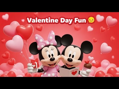 “Mickey & Minnie’s Valentine Day Fun 💝 | Cute Love Story for Kids”