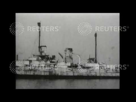 1921 UK: DEFENCE: Ex-German Battleship "Westfalen" at Birkenhead