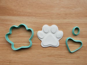 Paw Print Cookie Cutter STL 3D Print Set of 2 | Pet Animal Kids Party | Digital Download Baking Birthday - Etsy Canada