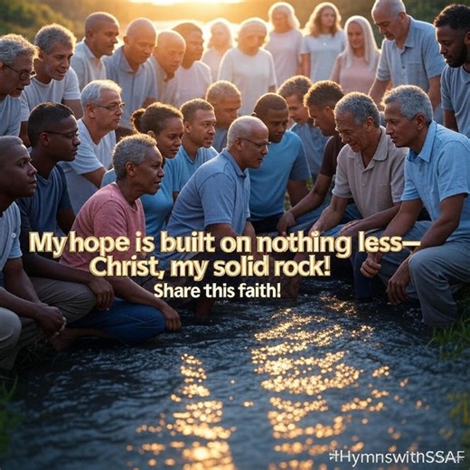 My hope is built on nothing less—Christ, my solid rock! 🙌 Share this faith! #HymnswithSAF #MyHopeIsBuilt #ChristianMusic #Worship #SolidRock #FaithCommunity #HymnOfHope #MondayWorship | SAF Hymns & Worship