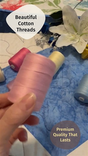 7.5K views · 39 reactions | Beautiful cotton threads for beautiful quilts that last #threadart #threads #quilting | Threadart | Facebook