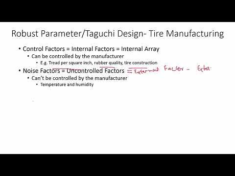 Introduction to Robust parameter Taguchi Design Terms Explained with Examples