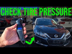 How to Check Tire Pressure - Nissan Altima (2013-2018)