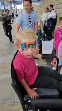 Batman face painting for a big Batman fan who got the batcave from so...