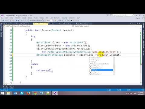 CRUD ASP.NET Web API with Entity Framework in ASP.NET MVC