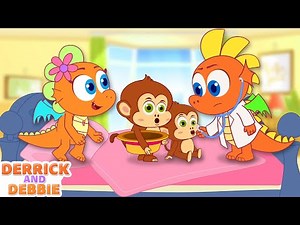 Five Little Monkeys | Compilation Of The Best Nursery Rhymes For Children | Derrick and Debbie