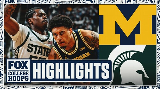 No. 3 Michigan Wolverines vs. No. 7 Michigan State Spartans highlights 🏀 FOX College Hoops