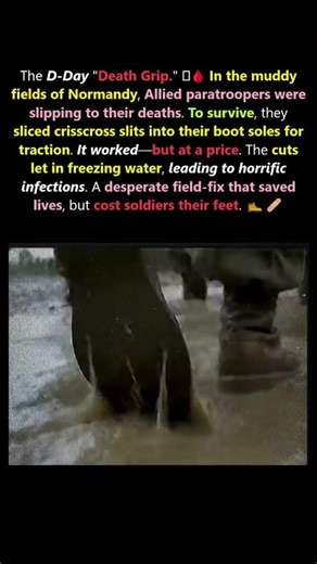 Why WW2 Paratroopers CUT Their Boot Soles in Normandy #history