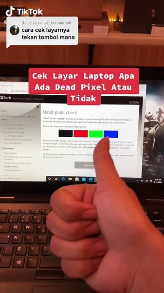 Cara Cek Layar Laptop untuk Dead Pixel