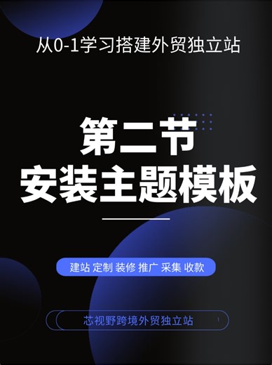 2026 从0-1学习搭建wordpress外贸独立站第二节安装模板