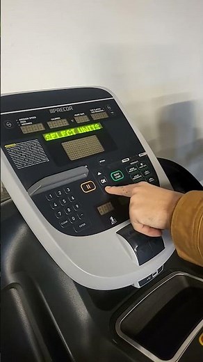 Precor 835 P30 Console speed settings.