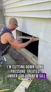 Fixing a Leaky Basement Window | DIY Repair 😎 #carpentry #construction #homeimprovement #diyproject