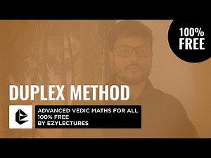 Duplex Method Video Lecture | Vedic Mathematics - Class 8