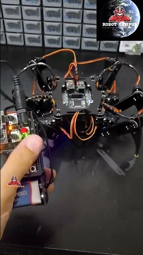 Precision in Every Step 🤖🕷️This is so cool 😭😭😭 I need to up my skills ( HEXAPOD ROBOT )