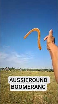 Long distance Boomerang throw test Aussieround category #shortvideo #short #boomerang #shorts