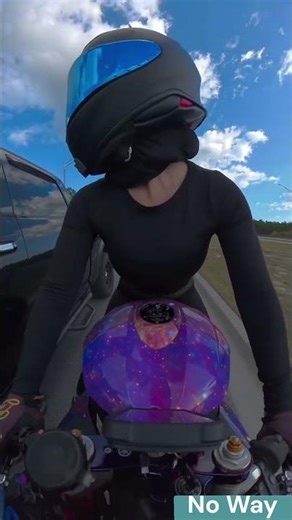 Girl on bike gets pied