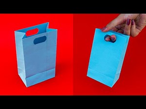 How To Make A Paper Bag with just one A4 size Paper Sheet (Small Shopping Bag)