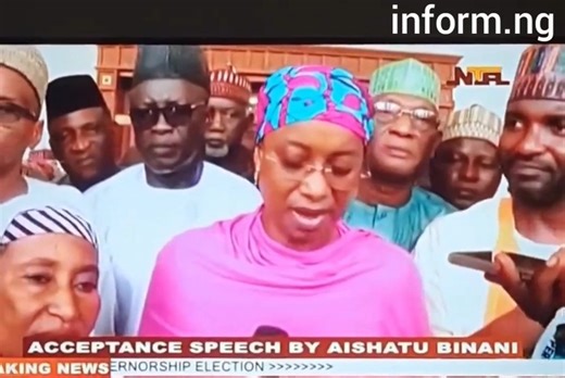 Binani Gives Acceptance Speech After Being Illegally Declared Governor (Video) - Politics - Nairaland