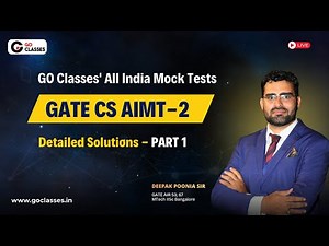 AIMT - 2 Solutions | Complete Analysis | GATE CSE 2026 All India Mock Tests | Deepak | PART - 1
