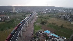Watch the breathtaking electric traction powered goods train trial run between WDFC’s New Prithala – New Rewari section on 31.03.2023. | DFCCIL