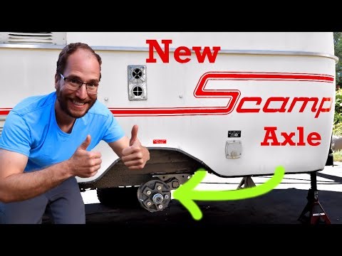 How to replace a Scamp camper axle.