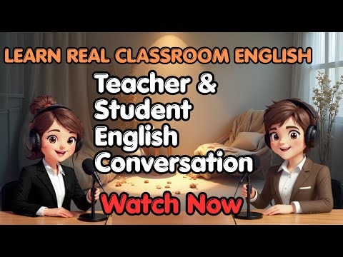 Teacher & Student English Conversation — Learn REAL Classroom English | Daily Practice Lesson