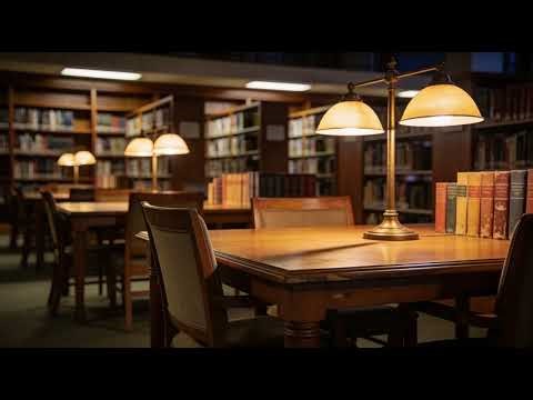 2 Hours of Night Library Study Music for Deep Focus