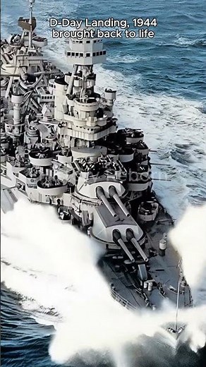 WW2 Historic Footage Colorized: D-Day Normandy 1944 #history #military #ww2