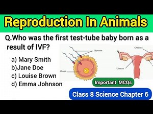 Class 8 Science Chapter 6 Reproduction in Animals | Reproduction in Animals MCQ