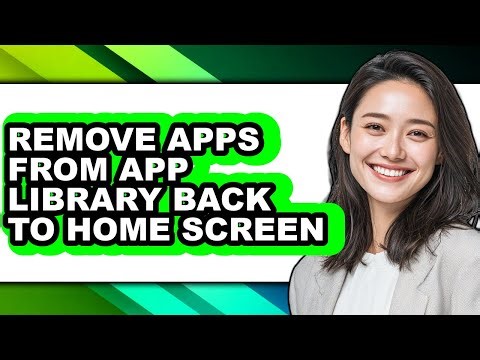 How to Remove Apps from App Library Back to Home Screen (easy Method)