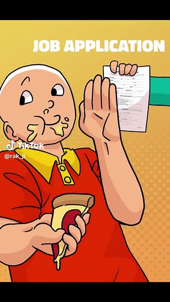 WORK LIKE A JOB APPLICATION‼️ ib: @advertisermanager0 #caillouthegrownup #trend #alightmotion #gachalife #edit #caillou #fyp #xyzbca #funny #animation