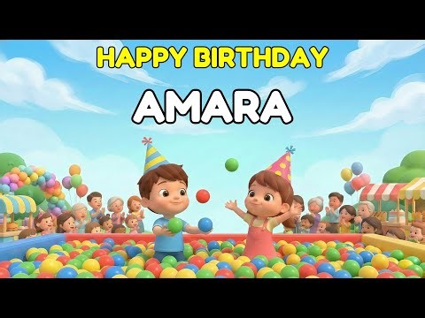 AMARA Happy Birthday Song 👑 Premium 3D Animation