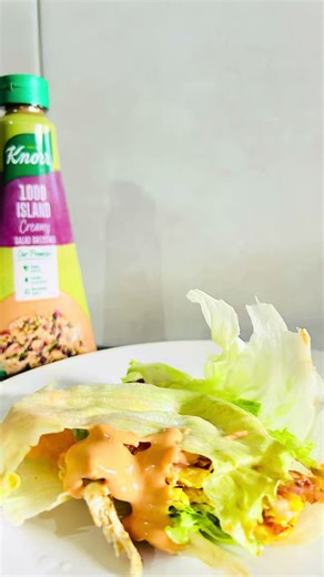 Delicious Lettuce Wraps with Knorrflavour 1000 Island Sauce