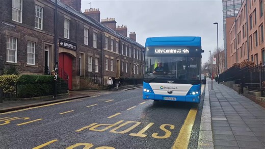 Exploring Stagecoach Yutong E12 on Route 36 in Newcastle