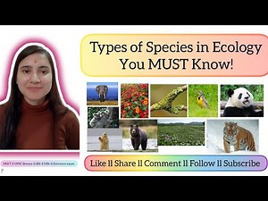 🌍 Types of Species in Ecology You MUST Know! 🌱🦁🐸 #ecology #biology